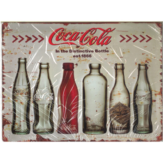 Coca Cola ( 40x30 cm ) Metallskylt