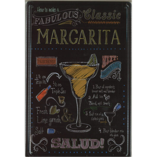 Metallskylt Margarita (20x30 cm)