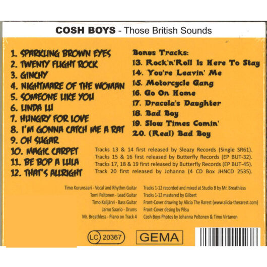 CD Cosh Boys-Those British Sound - Bild 2