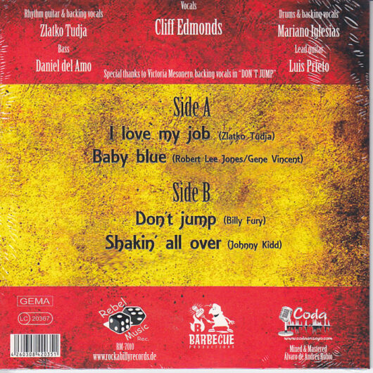 Cliff Edmonds Feat Rockin Hellfire -I Love My Job - Bild 3