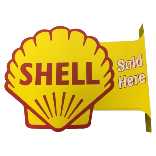 Shell Sold Here - 2-Sidig (44 x 34 cm)