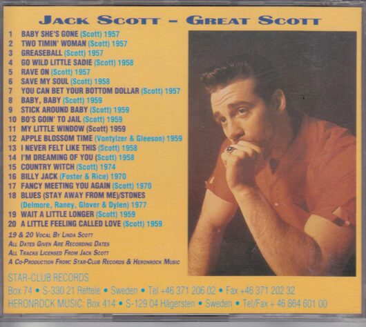 CD Jack Scott - Great Scott - Bild 2