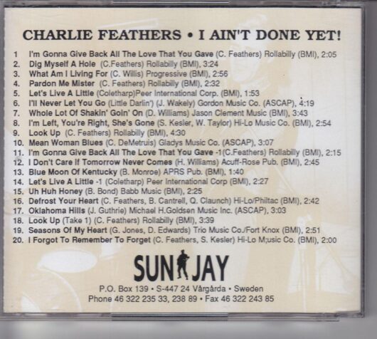CD Charlie Feathers - Bild 2