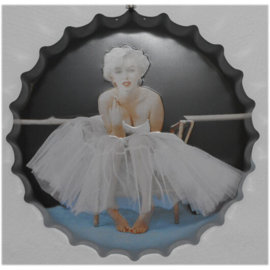 Plåtskylt Kapsyl Marilyn Monroe
