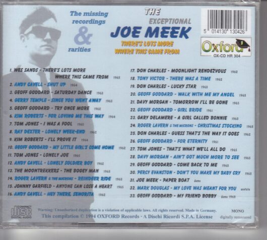 CD Joe Meek - Bild 2
