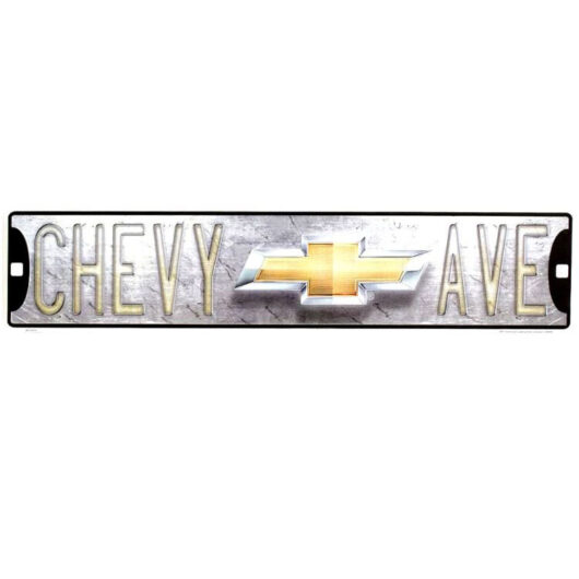 Chevrolet Plåtskylt (61x13 cm)