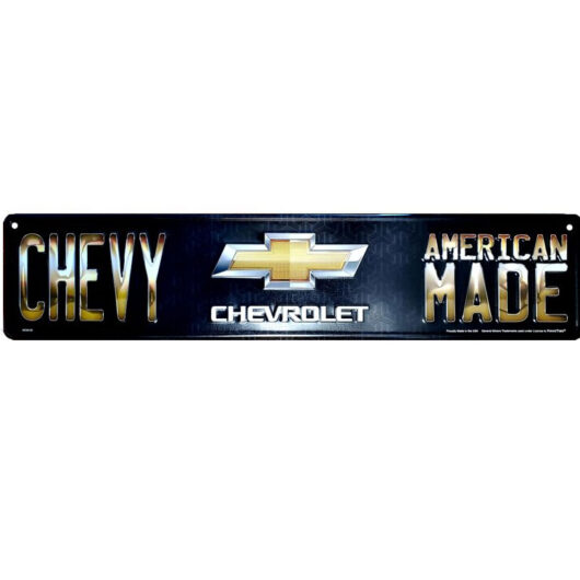 Chevrolet Plåtskylt (61x13 cm)
