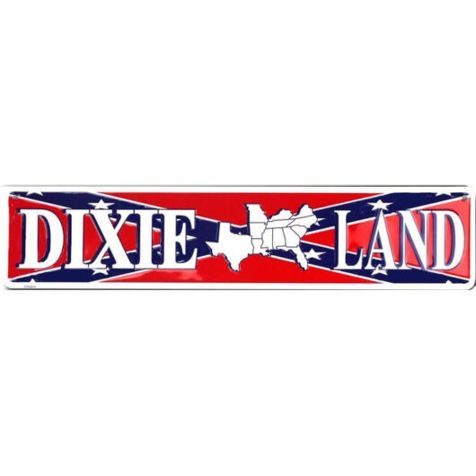 Dixie Land Plåtskylt (61x13 cm)
