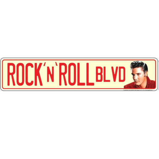 Elvis Presley Plåtskylt (61 x 13 cm)