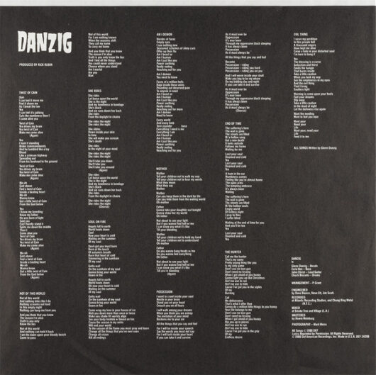 LP Danzig (Färgad Vinyl) Med Vik Ut Omslag - Bild 5