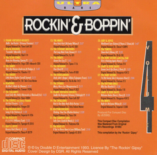 CD Ultra Rare Rockin' & Boppin', Volume 4 - Bild 2