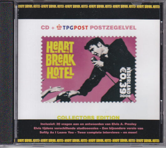 CD Elvis Presley - Heart Break Hotel Collectors Edition + 4 frimärken 500Copies