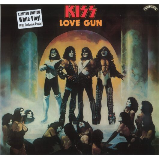 LP Kiss - Love Gun (Färgad Vinyl) + Poster