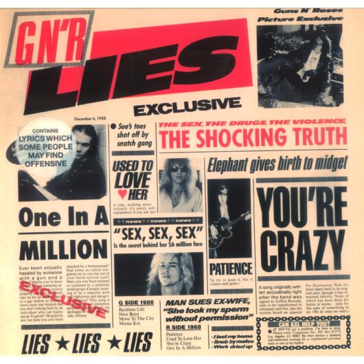LP Guns N Roses Lies (Färgad Vinyl)