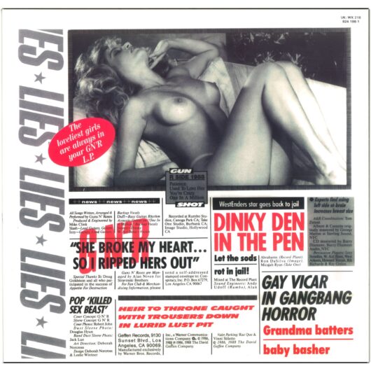 LP Guns N Roses Lies (Färgad Vinyl) - Bild 3