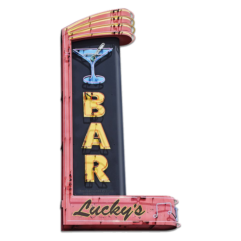 Lucky's Bar ( 25 x 46 cm)