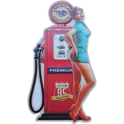 American Gas Pinup (57x32 cm)