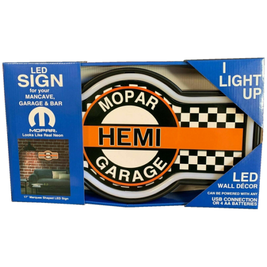 Mopar Hemi Garage LED-rör (43,5x24,5 cm) (Plast Skylt) - Bild 2