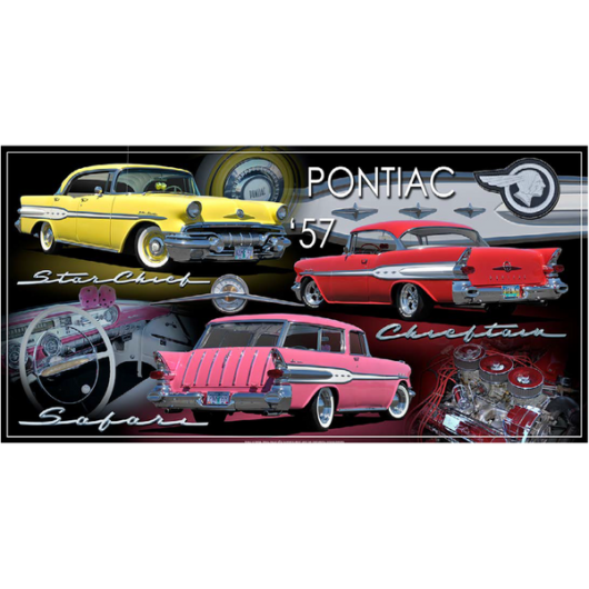 1957 Pontiac (48 x 24 cm)