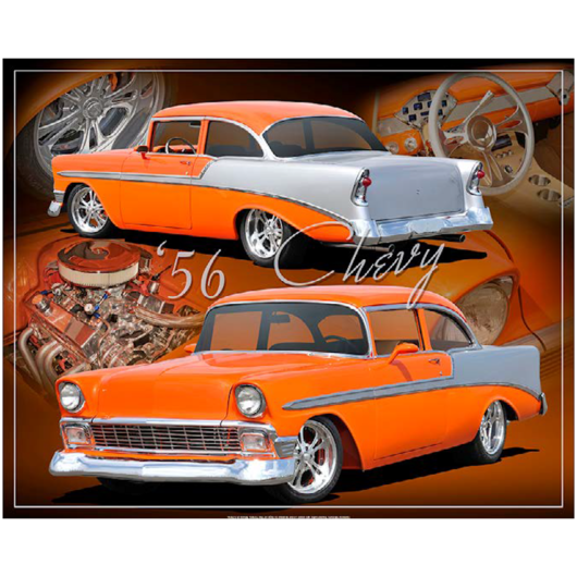 1956 Orange Chevy (38 x 30,5 cm)
