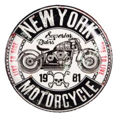 New York Motorcycle (Ø 35x2 CM)