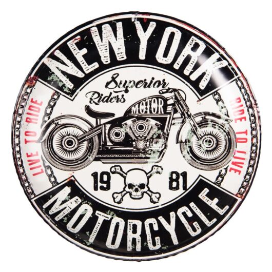 New York Motorcycle (Ø 35x2 CM)