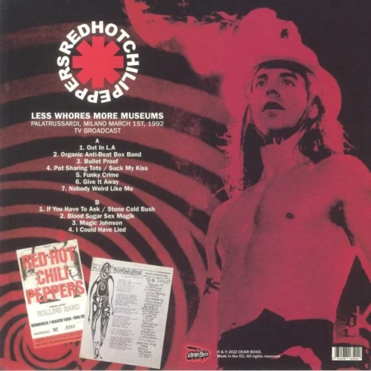 LP Red Hot Chili Peppers Less Whores More Museum - Bild 2
