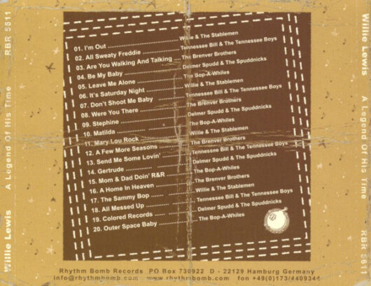 CD Willie Lewis – A Legend Of His Time - Bild 2