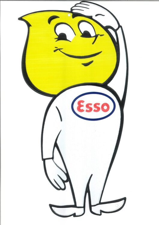 Esso Dam och Gubbe (ca 40x20 cm) - Bild 2