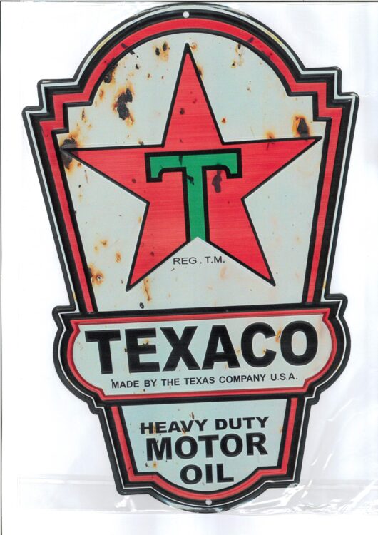 Texaco Motor Oil (ca 40x27cm)